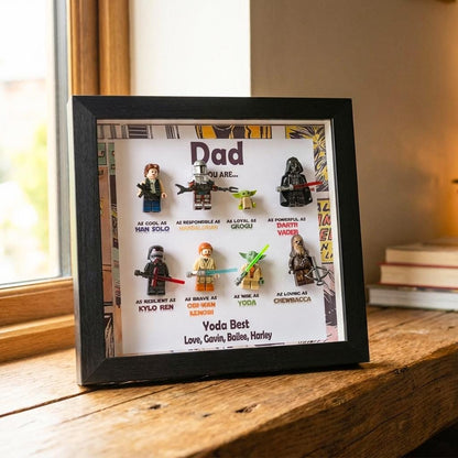 Personalized Star Wars Minifigure Frame Best Gift for Dad,Father's Day Gift