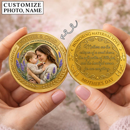 Mother's Day Mother & Child Printed Commemorative Coin