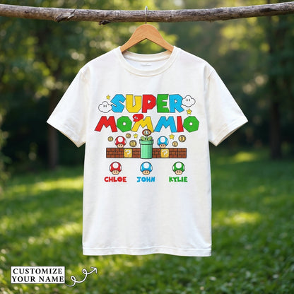 Personalized Super Mummio Retro Gaming T-Shirt