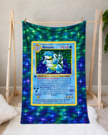 Blastoise PKM Extended Artwork Pokemon Fleece Blanket