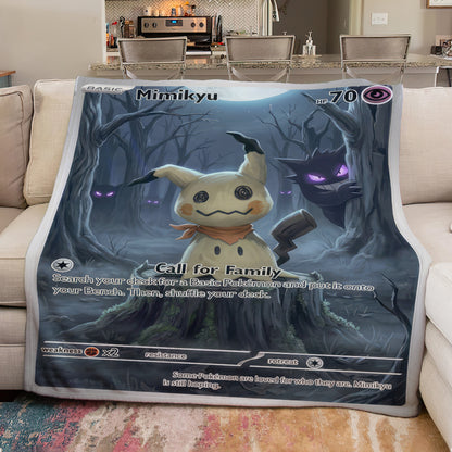 PKM Dark Mimikyu Custom Fleece Blanket