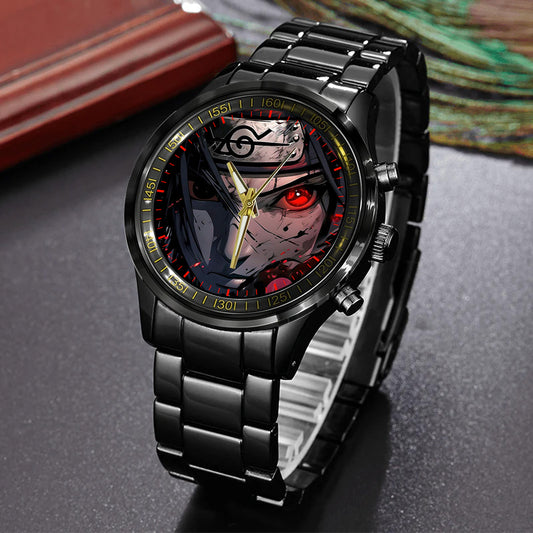 Anime Akatsuki Itachi Uchiha Mangekyou Sharingan Art Watch