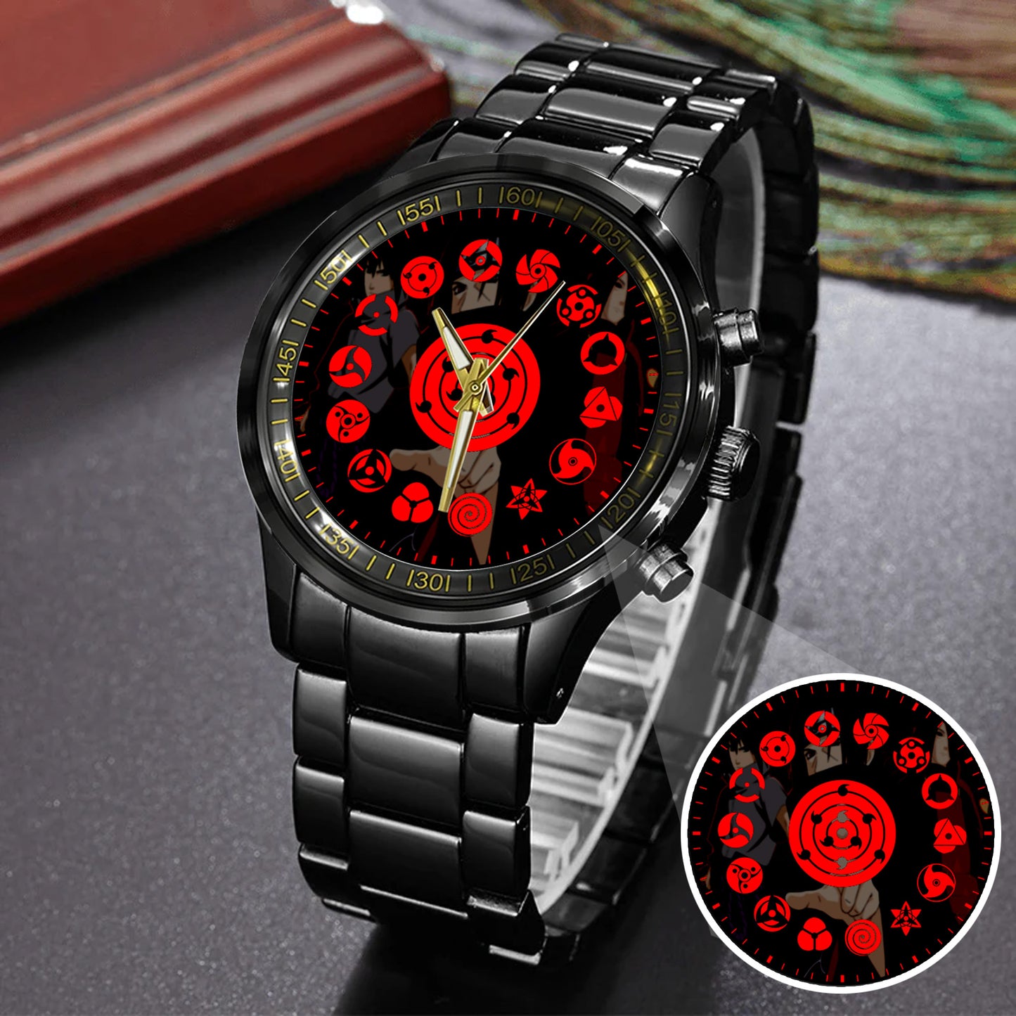 Anime Uchiha Clan Mangekyou Sharingan Art Watch