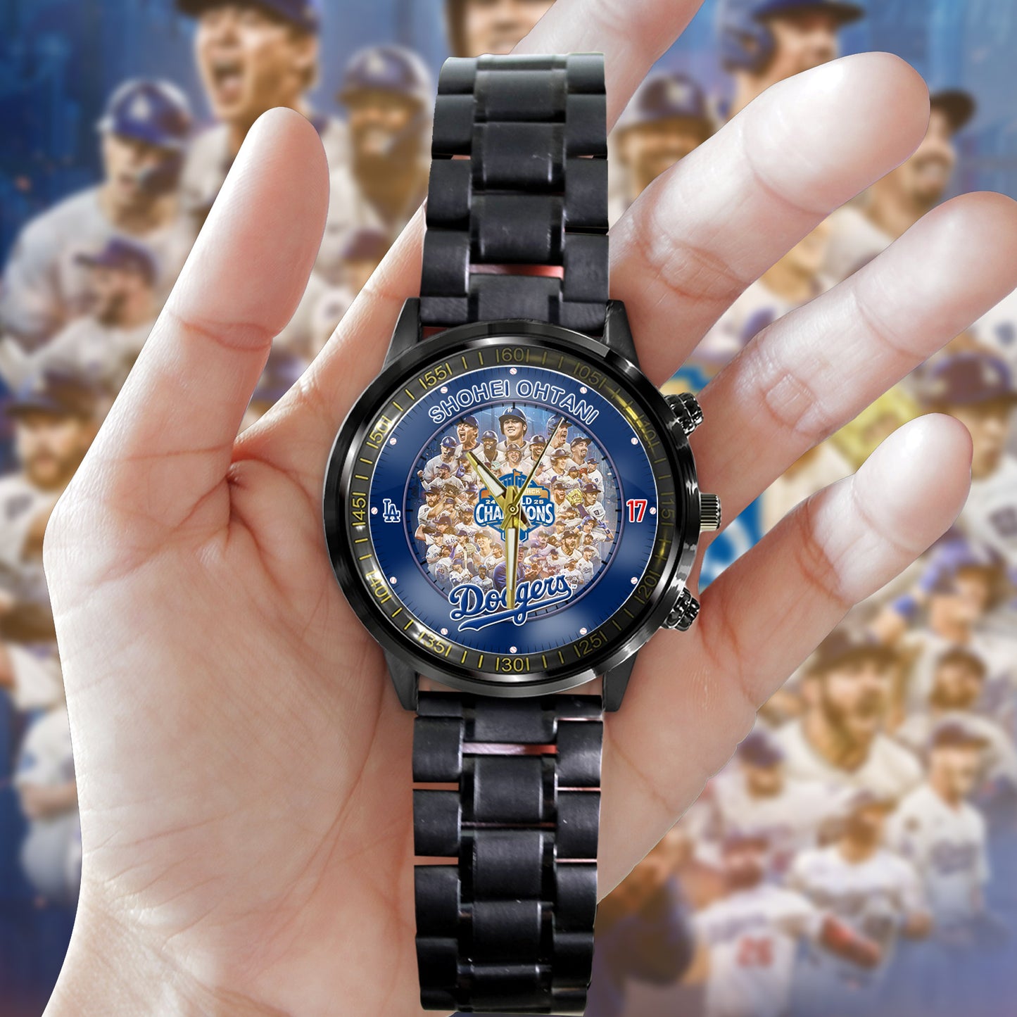 Personalized LA Dodgers 2025 Worlds Series Champion Back to Back Watch