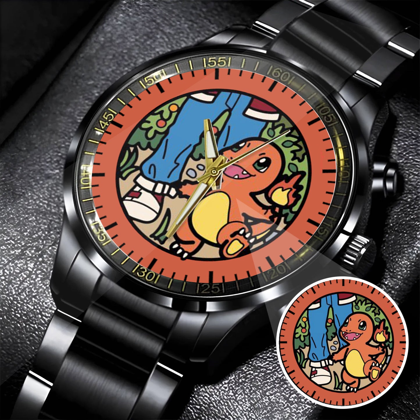 PKM Charmander Fire Edition Stainless Steel Watch