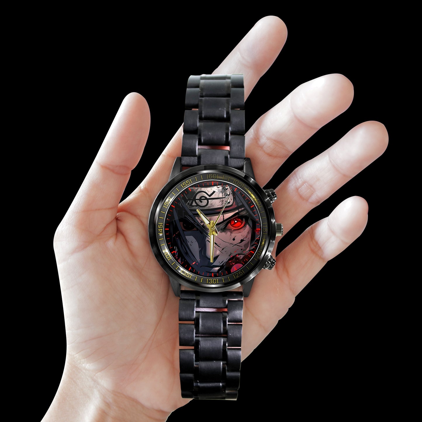 Anime Akatsuki Itachi Uchiha Mangekyou Sharingan Art Watch
