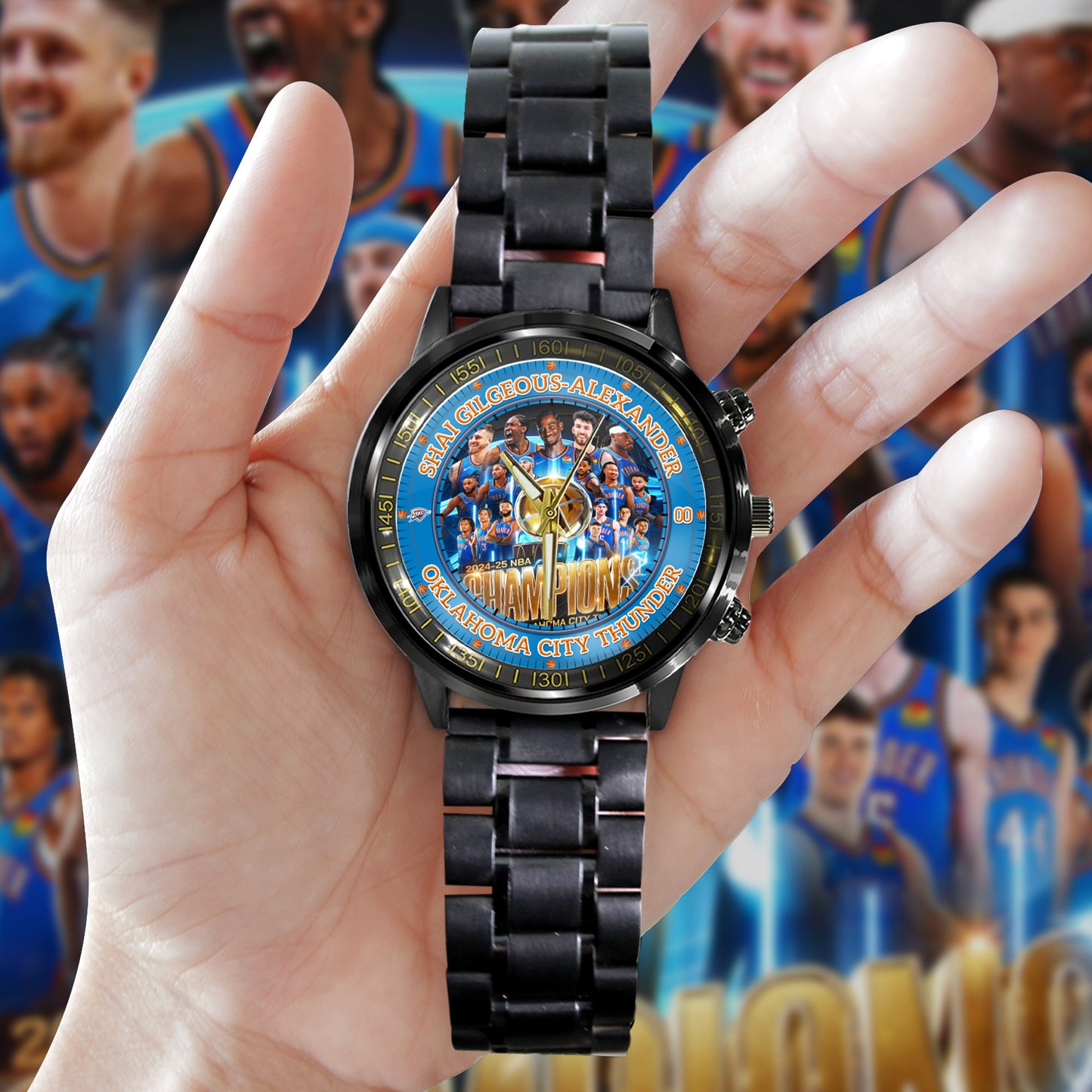 Basketball OKC 2024-2025 Champion Personalized Watch