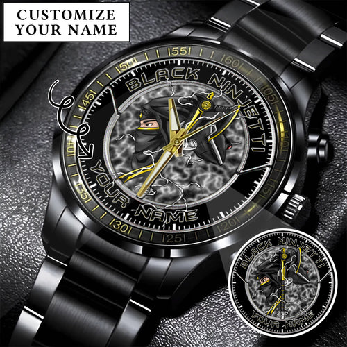 Power Rangers Black Ninjetti Personalized Watch