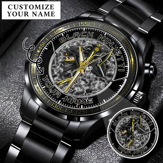 Power Rangers Black Ninjetti Personalized Watch