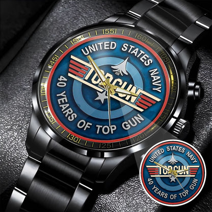 Top Gun Stainless Steel Watch