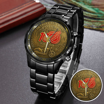 Detroit Red Wings 100th Anniversary 2026 Stainless Steel Watch