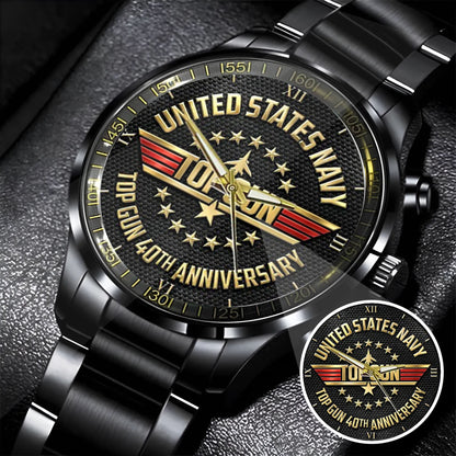 Top Gun 40th Anniversary Stainless Steel Watch
