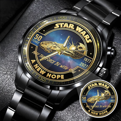 Star Wars 50th Anniversary Stainless Steel Watch