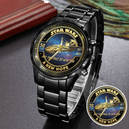 Star Wars 50th Anniversary Stainless Steel Watch