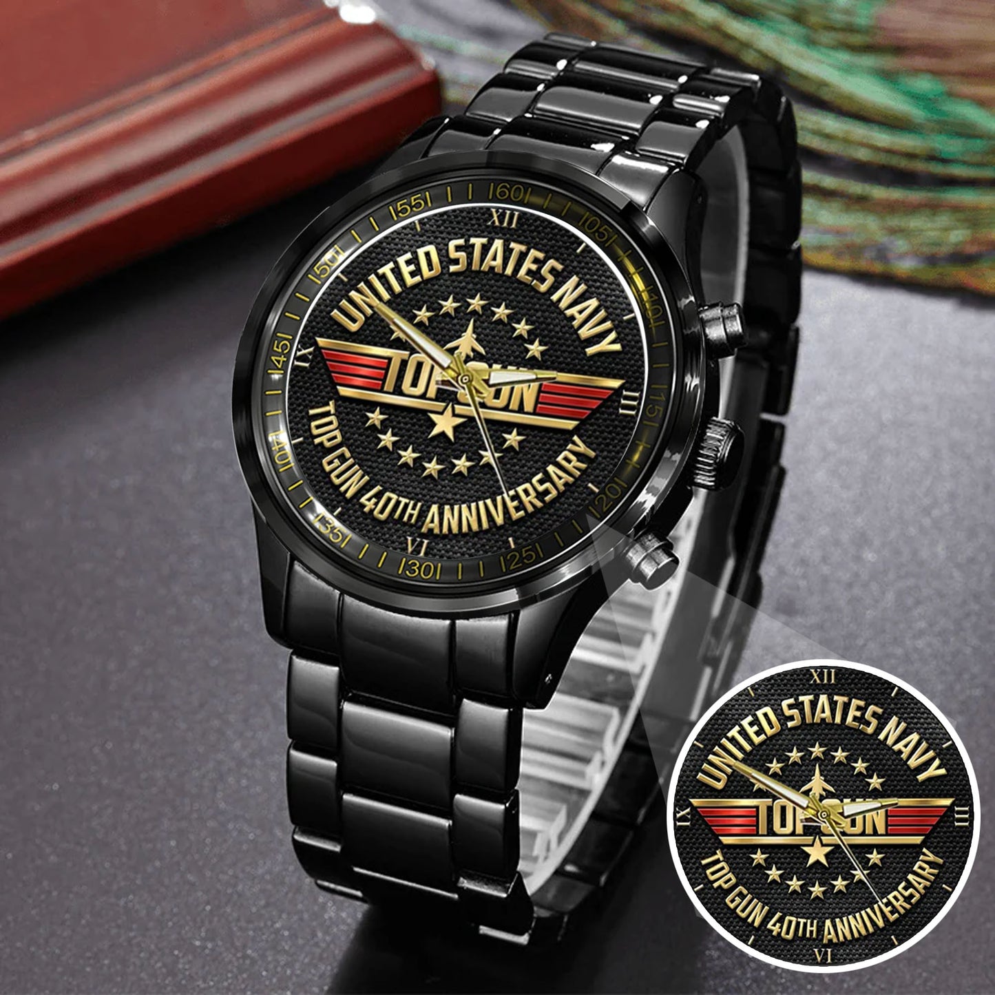 Top Gun 40th Anniversary Stainless Steel Watch