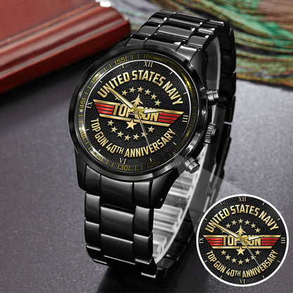 Top Gun 40th Anniversary Stainless Steel Watch