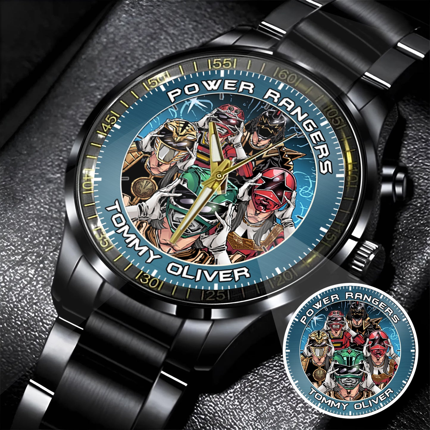 Legendary Tommy Oliver Rangers Art JDF Merories Custom Watch
