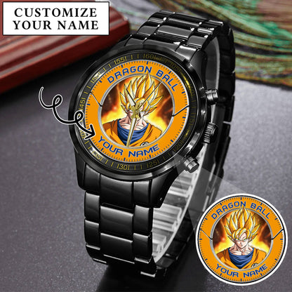 Anime Dragon Ball Songoku Custom Name Watch