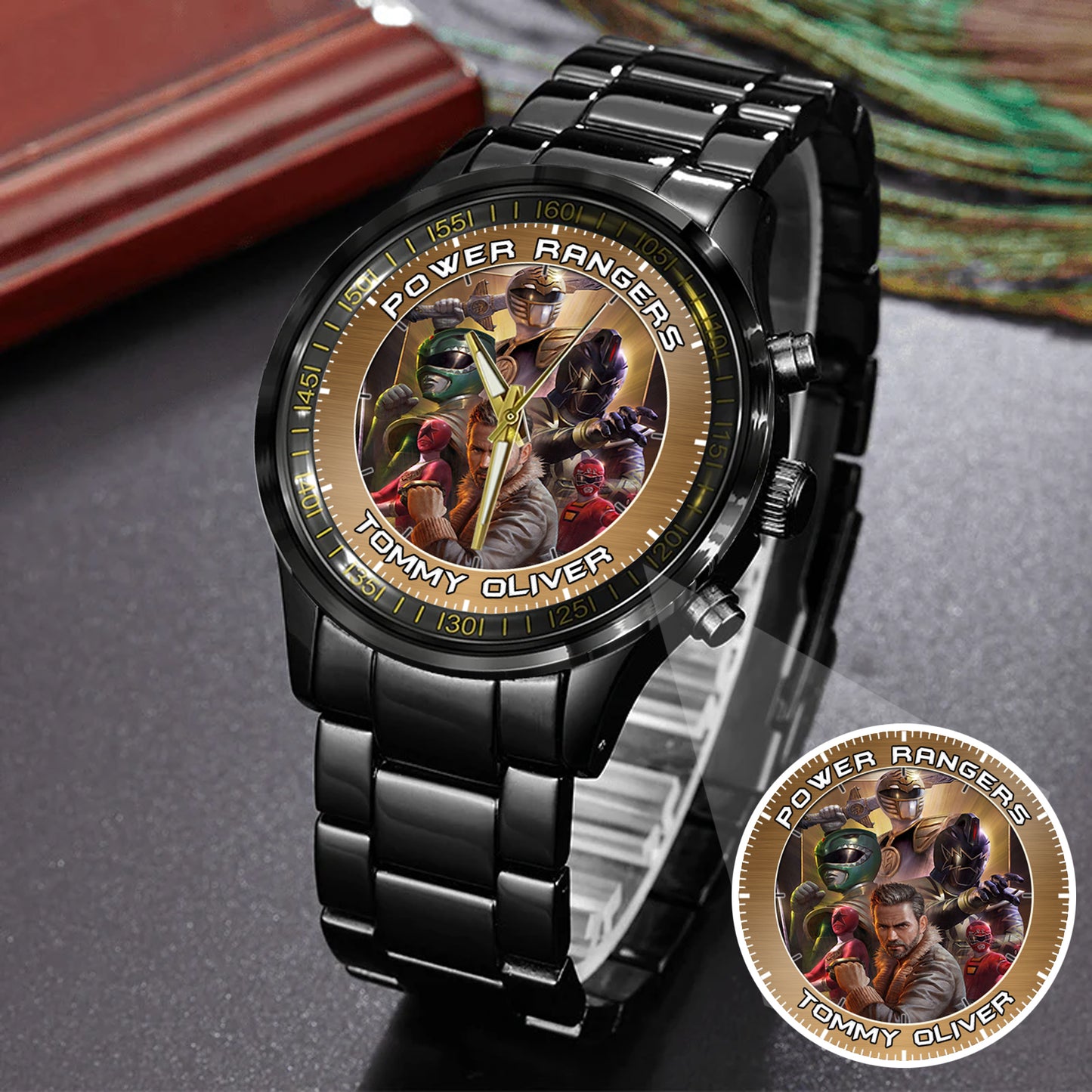 Legendary Tommy Oliver Rangers Art JDF Merories Custom Watch