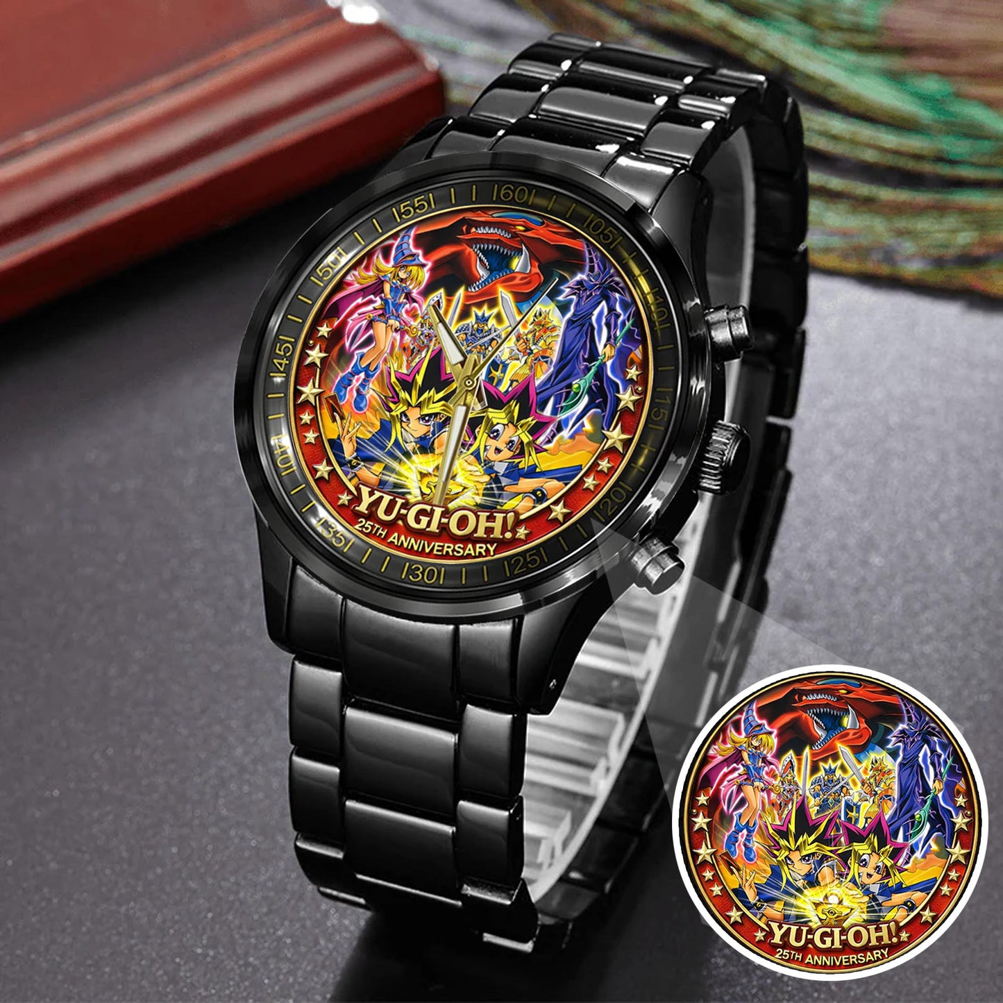 Anime Yugioh 25th Anniversary Coin Custom Watch
