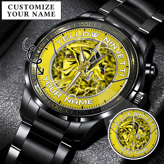 Power Rangers Yellow Ninjetti Personalized Watch