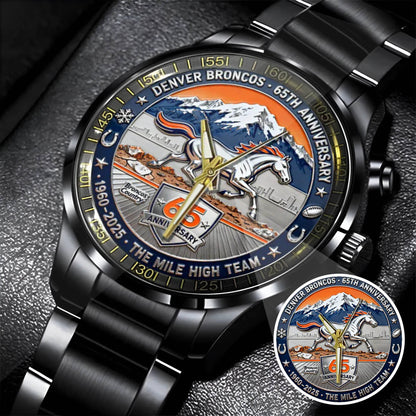 Denver Broncos The 65th Anniversary Custom Watch