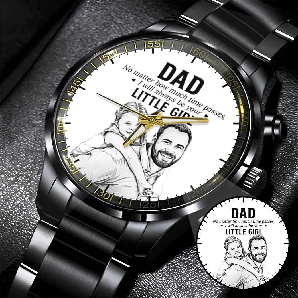 Father's Day Dad and Little Girl Husband Daddy Grandpa Limited Edition Watch