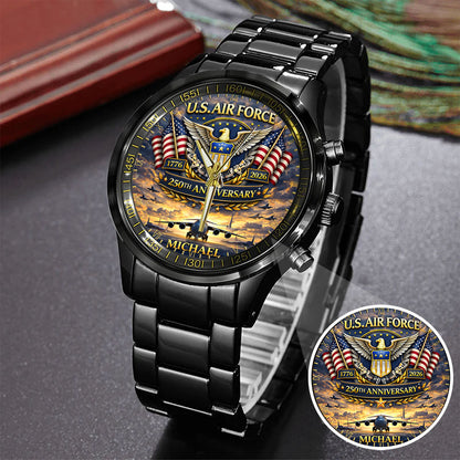 USA 250th Anniversary U.S. Air Force - Custom Name Watch