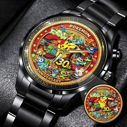 Anime Poke 30th Anniversary Coin Custom Watch