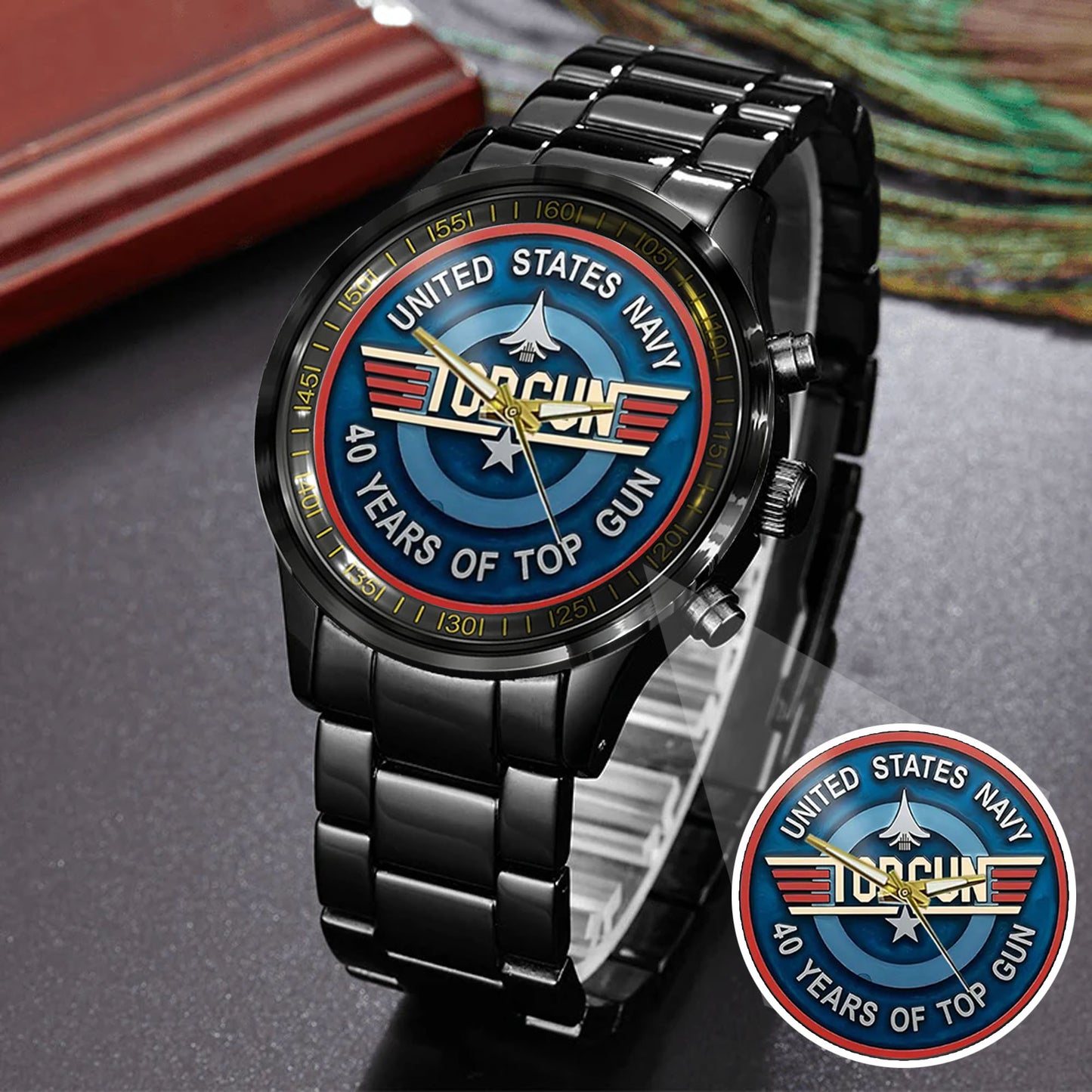 Top Gun Stainless Steel Watch
