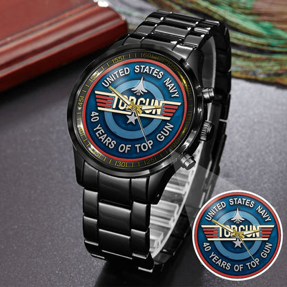 Top Gun Stainless Steel Watch