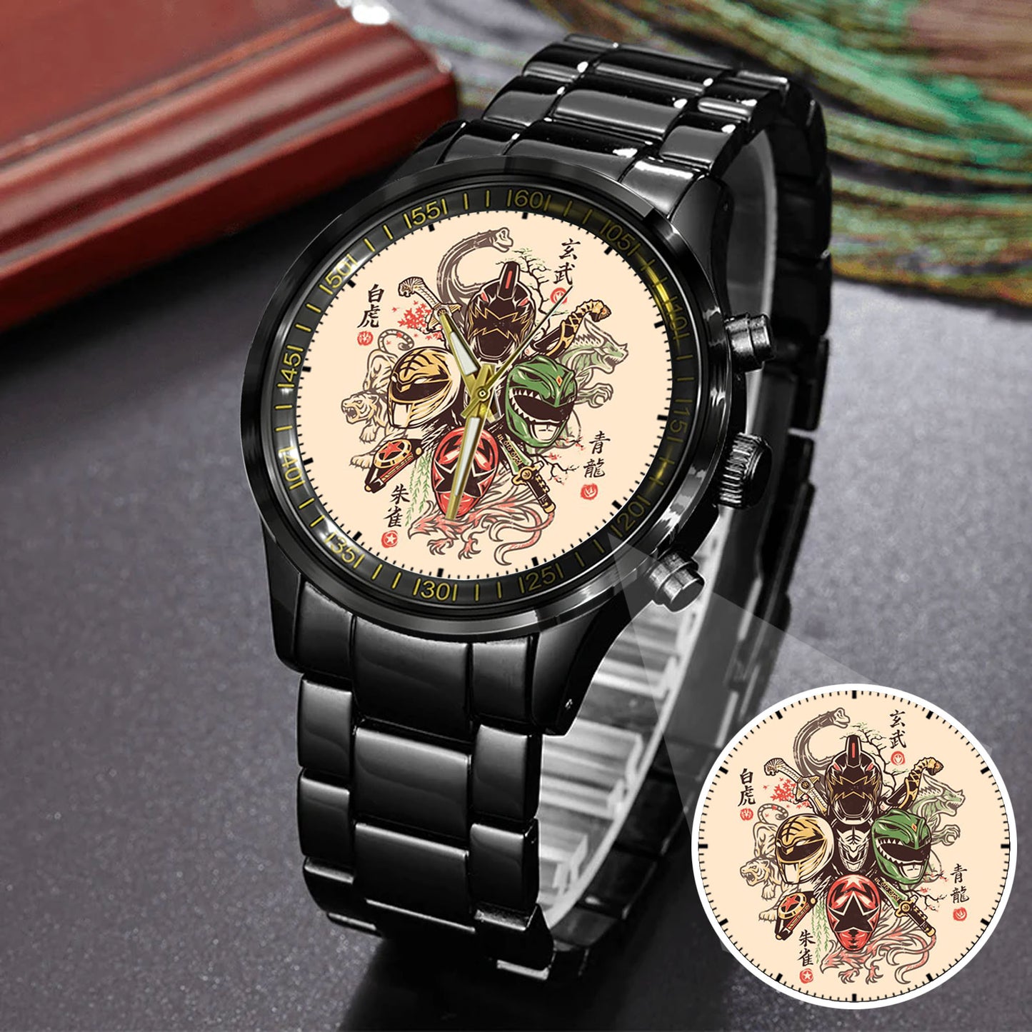 Power Rangers Tommy Oliver All Rangers Merories Japanese Art Style Watch