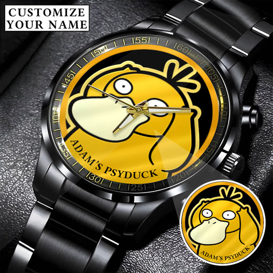 Anime PKM Psyduck Headache Meme Limited Edition Watch