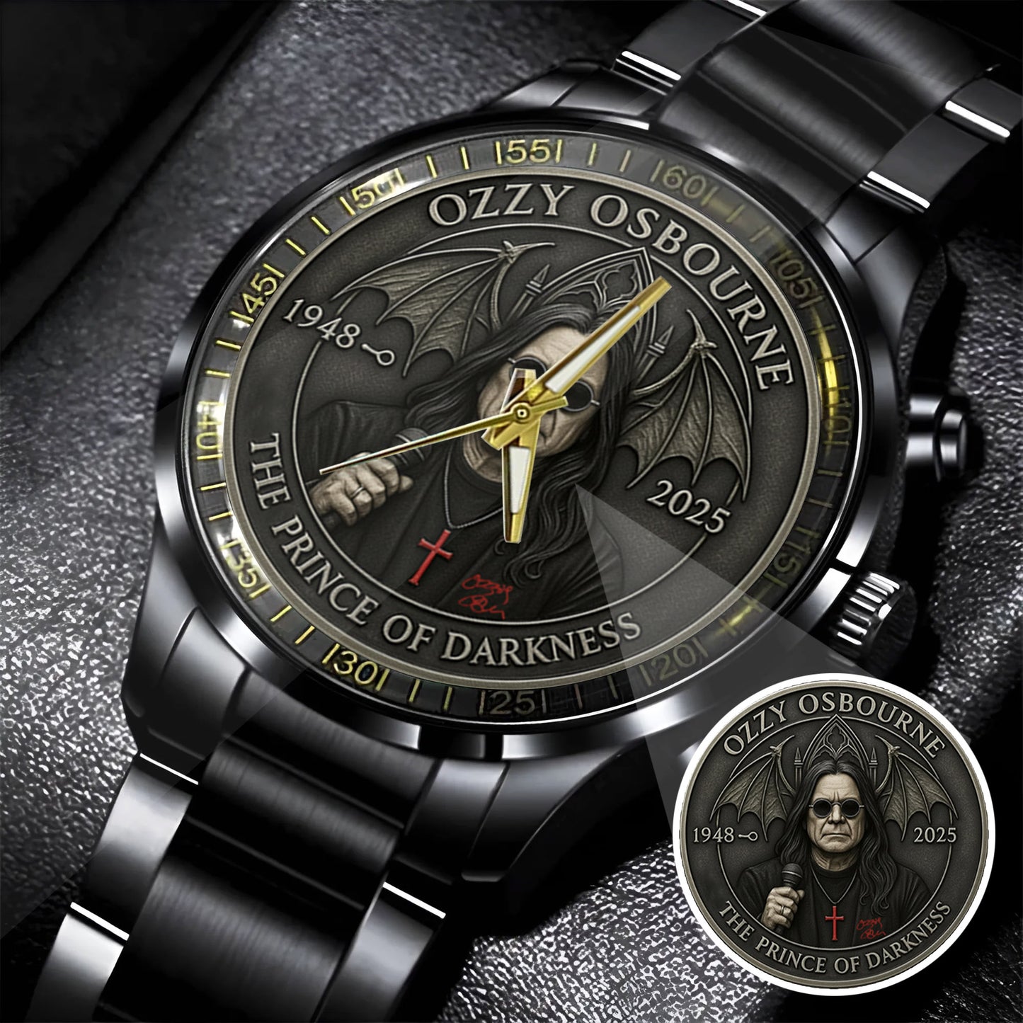 The Prince of Darkness Watch – Gothic Rock Style Watch for Fans & Collectors