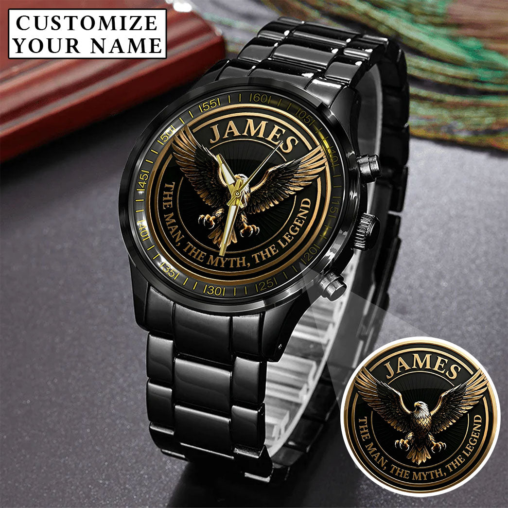 Personalized Eagle The Man The Myth The Legend Watch