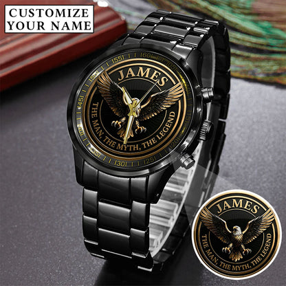 Personalized Eagle The Man The Myth The Legend Watch