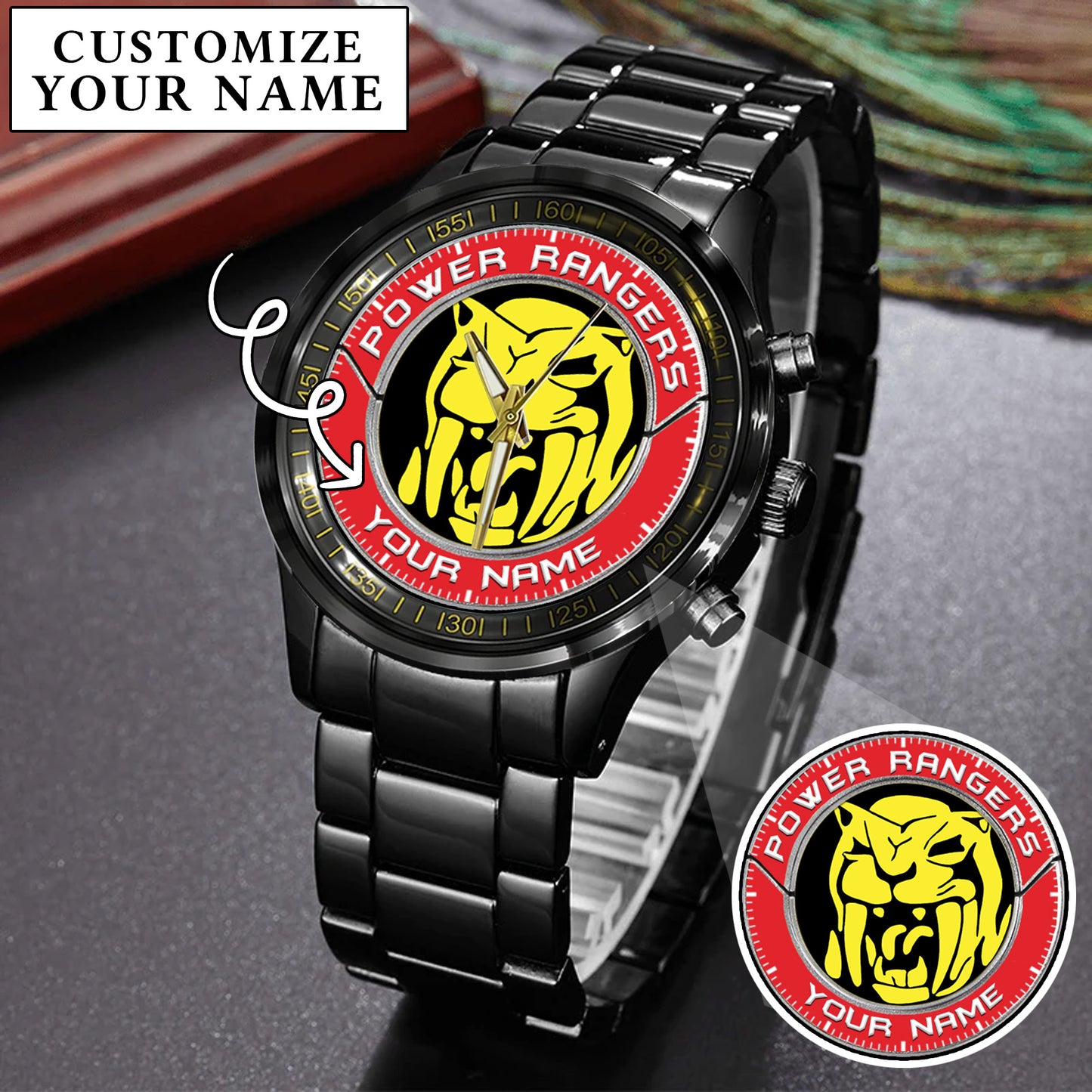 Mighty Morphin Power Rangers Saber-Toothed Tiger Watch