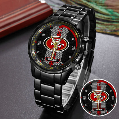 San Francisco Customized Black Stainless Steel Watch