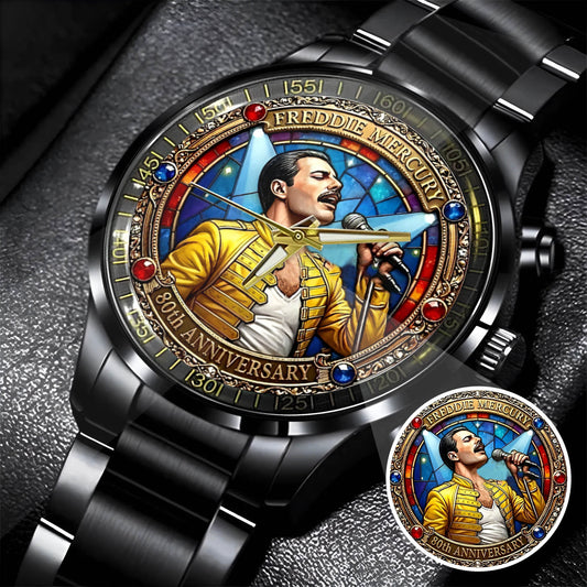 Freddie Mercury 80th Anniversary Stainless Steel Watch