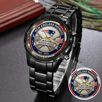 New England Patriots Champions Stainless Steel Watch