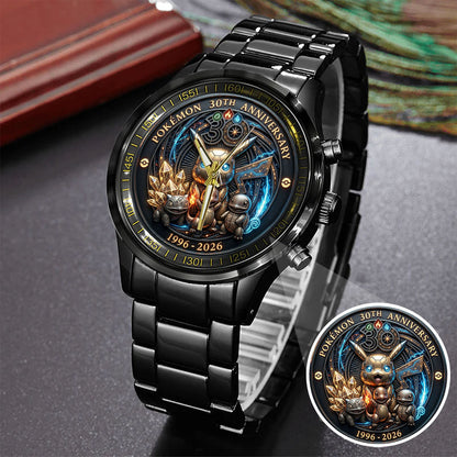 Pokemon 30th 1966-2026 Anniversary Steel Stainless Watch