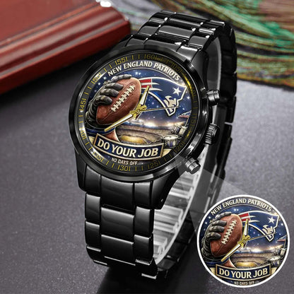 New England Patriots Champions Stainless Steel Watch