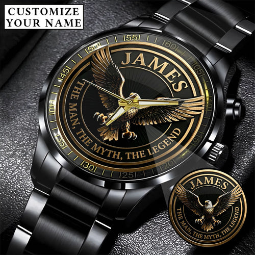 Personalized Eagle The Man The Myth The Legend Watch