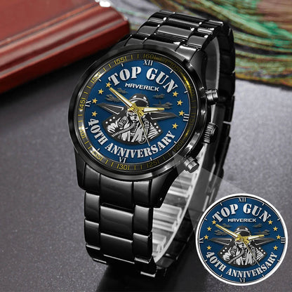Top Gun 40th Anniversary Stainless Steel Watch