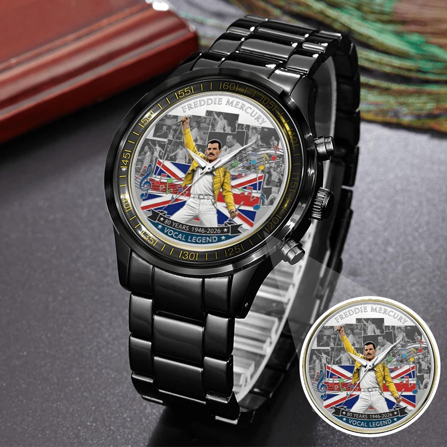 Freddie Mercury Stainless Steel Watch