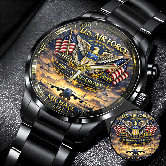 USA 250th Anniversary U.S. Air Force - Custom Name Watch