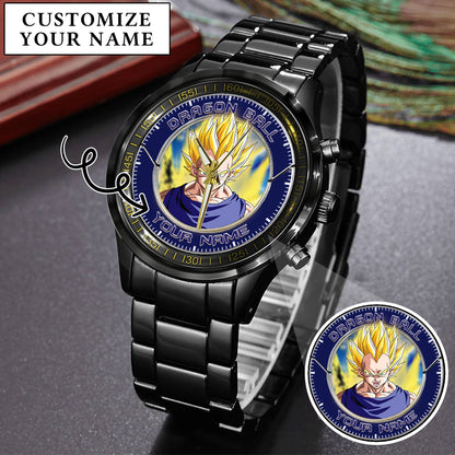 Anime Dragon Ball Vegeta Custom Name Watch