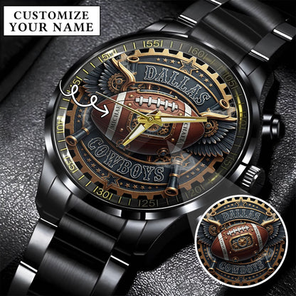 Custom Football Team Watch – Personalized Name Gridiron Edition