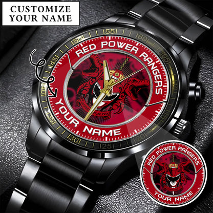 Mighty Morphin Power Rangers Tyrannosaurus Custom Name Watch