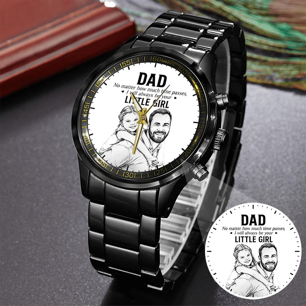 Father's Day Dad and Little Girl Husband Daddy Grandpa Limited Edition Watch